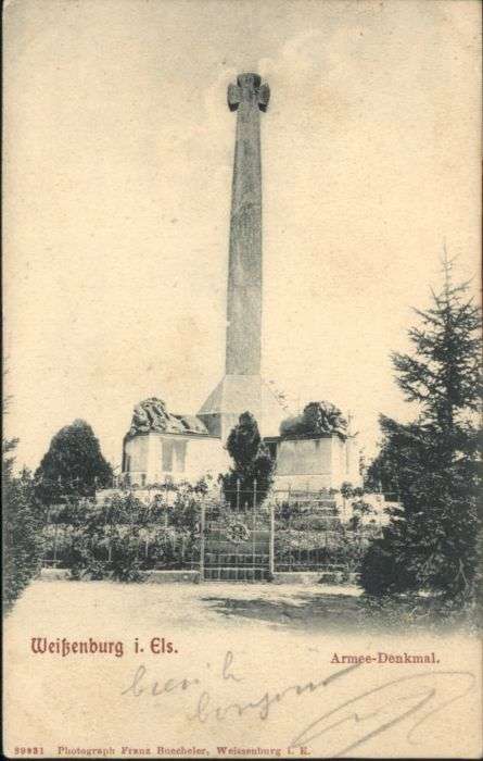 Weissenburg Elsass Armee Denkmal