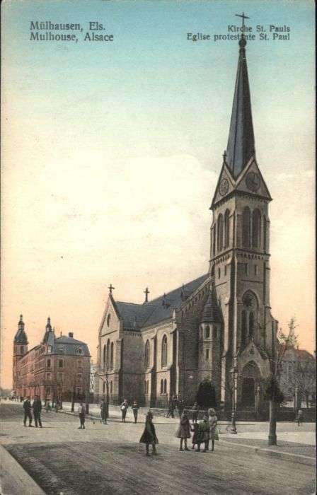 Mulhouse Muehlhausen Mulhouse Mülhausen Elsass Alsace Kirche