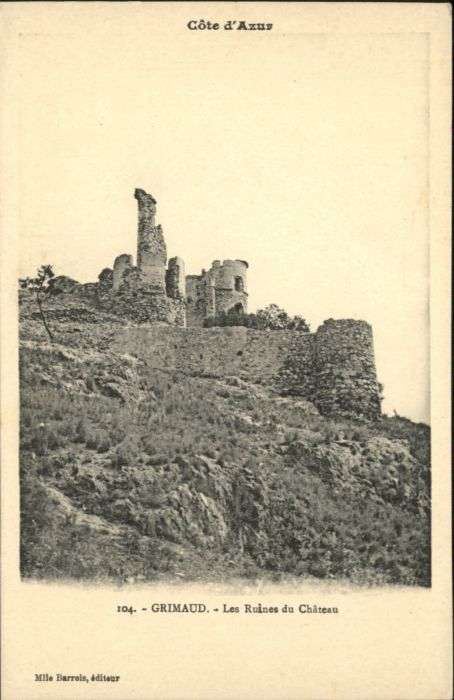 Grimaud Ruines Chateau