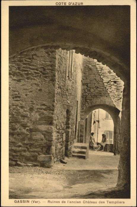 Gassin Var Ruines Chateau Templiers