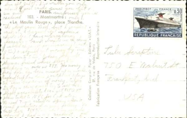 Paris Montmartre Moulin Rouge Place Blanche – Bild 2