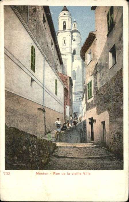 Menton Alpes Maritimes Menton Rue Vieille Ville