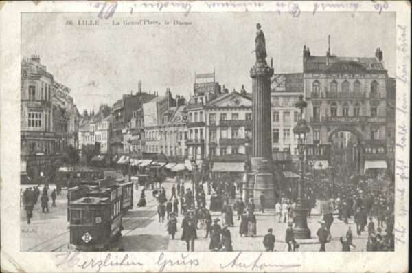 Lille Nord Lille Strassenbahn Grand Place Deesse