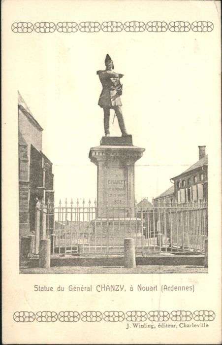 Nouart Ardennes Statue General Chanzy