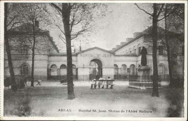 Arras Pas-de-Calais Arras Hopital St. Jean Statue Abbe Hall