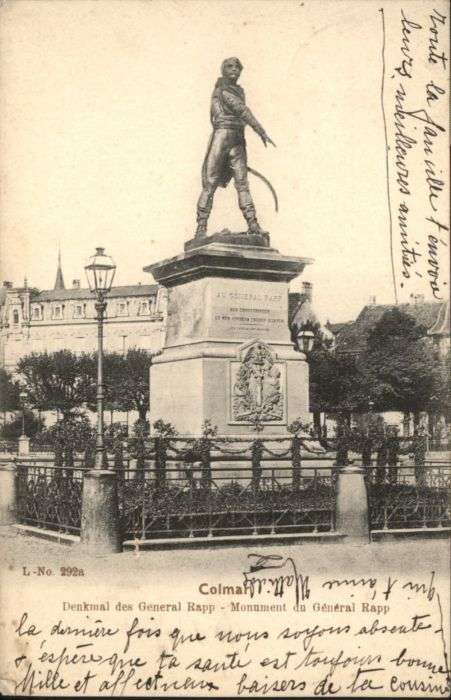 Colmar Haut Rhin Elsass Colmar Denkmal General Rapp Monument