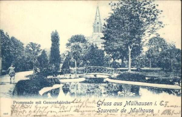 Muehlhausen Elsass Mülhausen_Elsass Mulhouse Promenade Gen