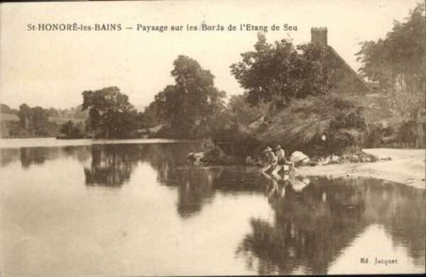 Saint-Honore-les-Bains Paysage Bords Etang Seu