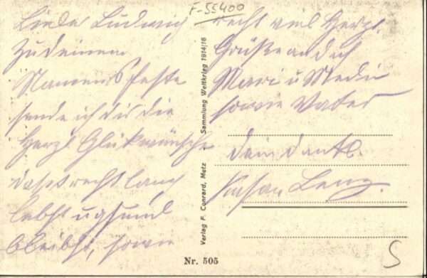Vaux-devant-Damloup Feste Vaux Zerschossene Gräben Zerstöru – Bild 2