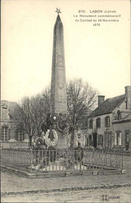 Ladon Loiret Monument Commemoratif Combat