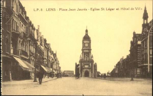 Lens Pas-de-Calais Lens Place Jean Jaures Eglise St. Leger