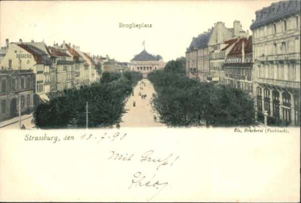 Strasbourg Alsace Strassburg_Elsass Broglieplatz