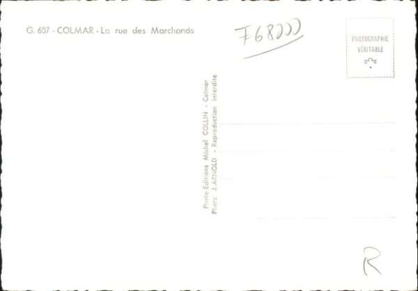 Colmar Haut Rhin Elsass Colmar Rue Marchands – Bild 2