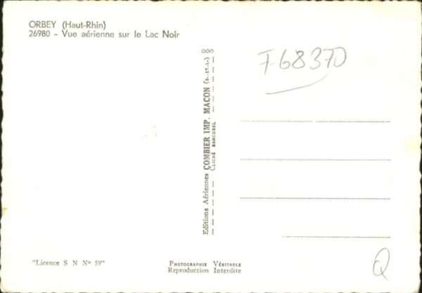 Orbey Haut-Rhin Fliegeraufnahme Lac Noir – Bild 2