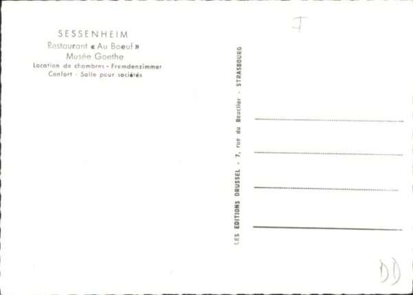 Sessenheim Restaurant Au Boeuf Musee Goethe – Bild 2