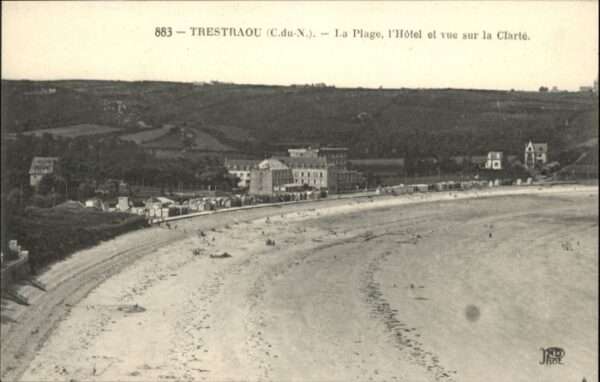 Trestraou Plage vue sur la Clarte