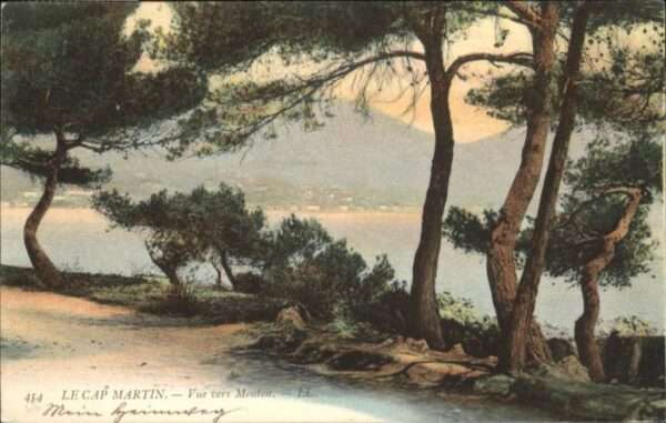 Cap Martin Vue vers Menton
