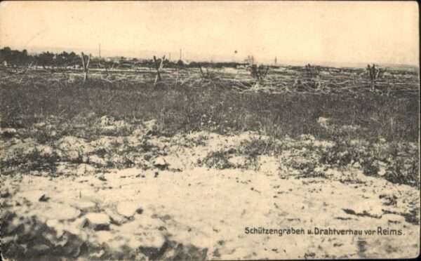Reims Champagne Ardenne Reims Schützengraben Drahtverhau