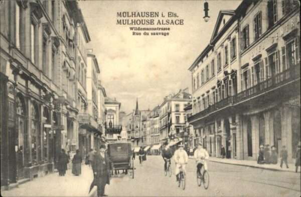 Mulhouse Muehlhausen Mulhouse Rue du Sauvage Wildemannstrass