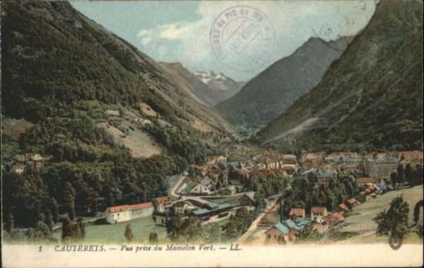 Cauterets Vue prise du Mamelon Vert