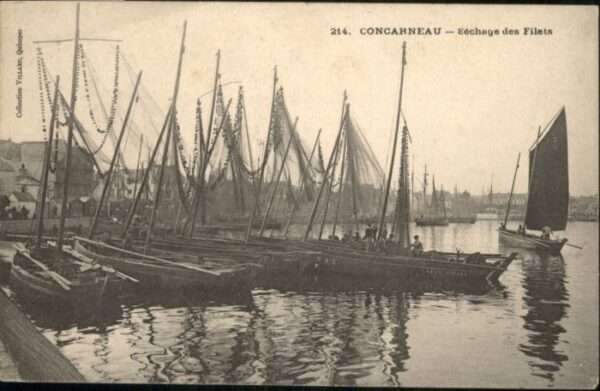 Concarneau Finistere Sechage des Filets