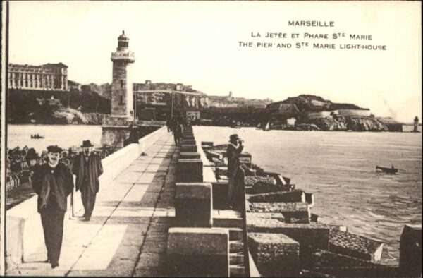 Marseille Bouches-du-Rhone Marseille Jetee Phare Ste-Marie