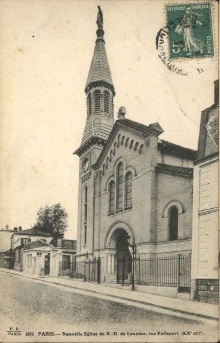 Paris Eglise de N.-D. de Lourdes Rue Pellepor