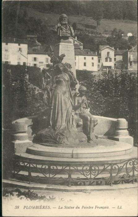 Plombieres Statue du Peintre Francais