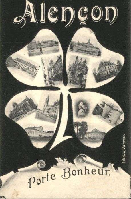Alencon Porte Bonheur Kleeblatt