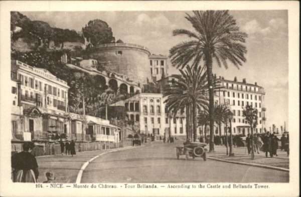 Nice Alpes Maritimes Nice Montee du Chateau Tour Bellanda