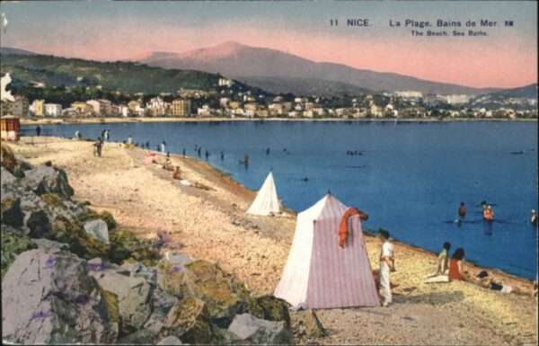Nice Alpes Maritimes Nice Plage Bains Mer