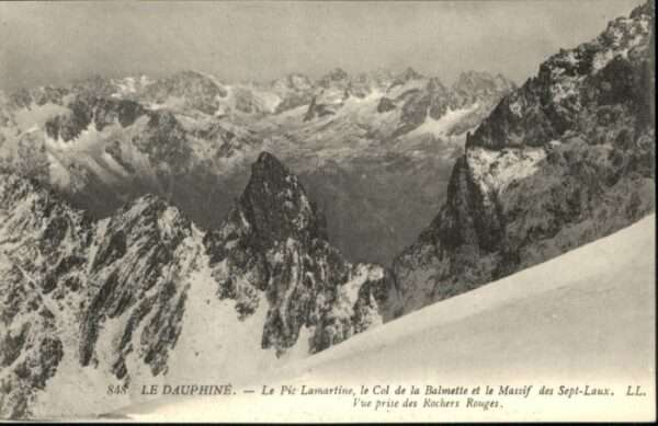 Dauphine Pic Lamartine Col Balmette Massif Sept-