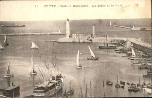 Sete Herault Cette Station Balneaire Jetee Port
