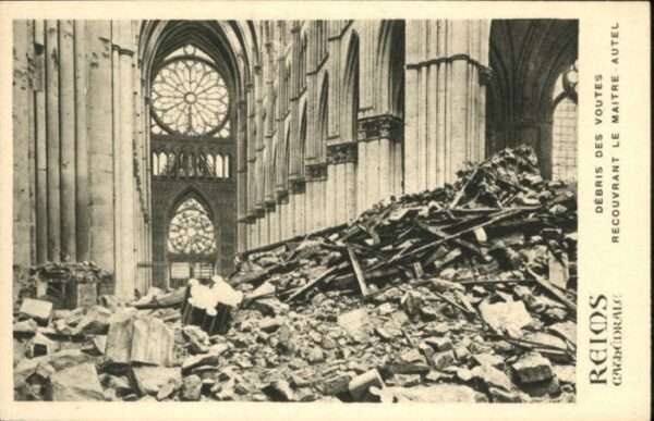 Reims Champagne Ardenne Reims Cathedrale Zerstörung