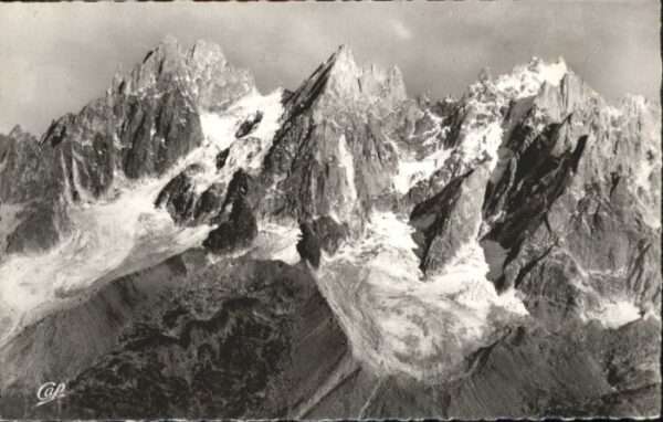 Chamonix Fliegeraufnahme Aiguilles