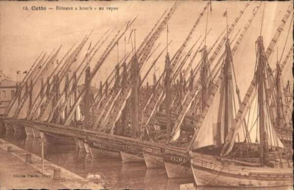 Sete Herault Cette Bateaux Boeufs Repos