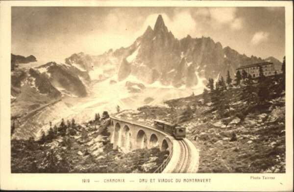 Chamonix Dru Viaduc Montanvert Zahnradbahn