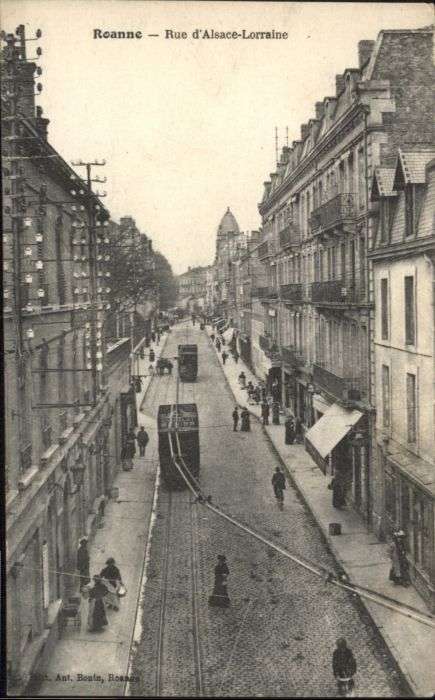 Roanne Loire Strassenbahn Rue Alsace-Lorraine