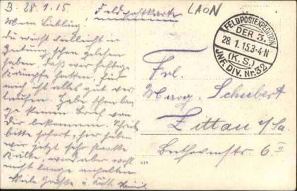 Laon Aisne Laon [handschriftlich] Festung – Bild 2