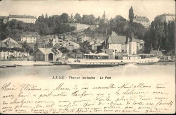 Thonon-les-Bains Port Dampfer Leman