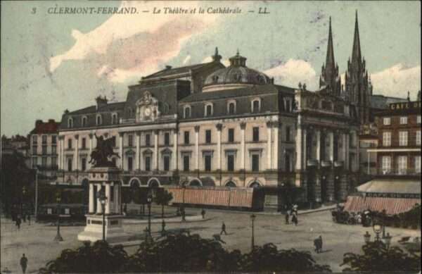 Clermont-Ferrand Strassenbahn Theatre Cathedrale