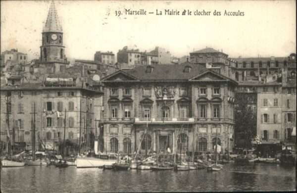 Marseille Bouches-du-Rhone Marseille Mairie Clocher Accoules