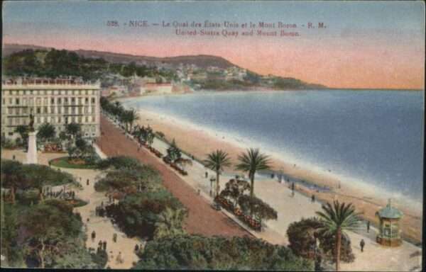 Nice Alpes Maritimes Nice Quai Etats-Unis Mont Boron