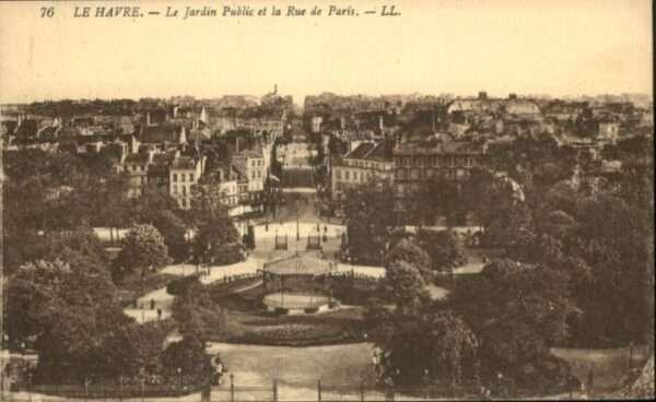 Le Havre Rue Paris Jardin Publique
