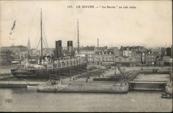 Le Havre La Savoie Cale Seche Dampfer