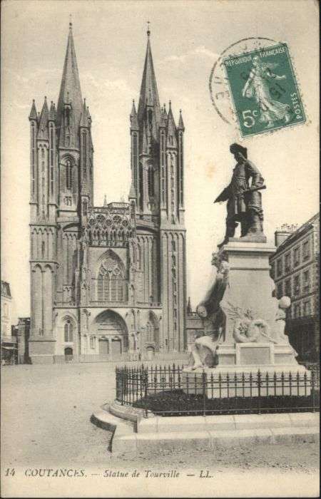 Coutances Statue Tourville