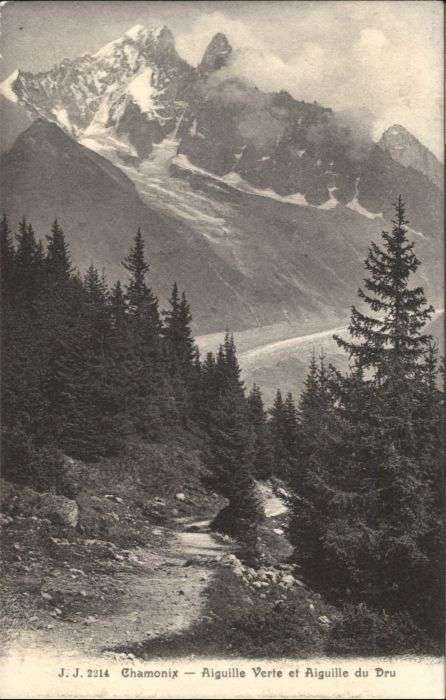 Chamonix Aiguille Verte Aiguille Dru