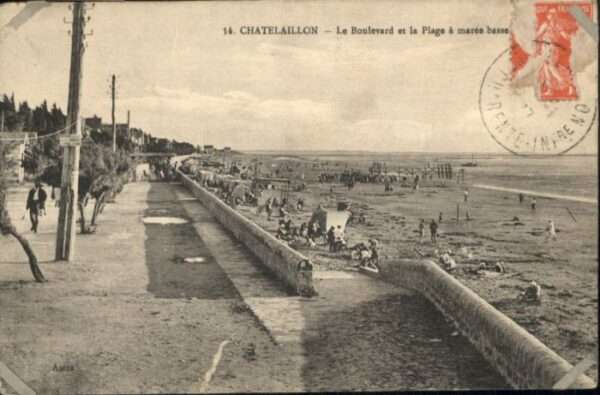 Chatelaillon-Plage Boulevard Plage Maree Basse