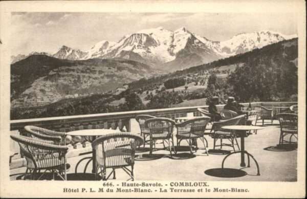 Combloux Hotel P. L. M. du Mont Blanc Terrasse