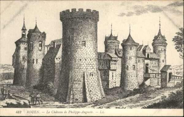 Rouen le Chateau de Philippe Auguste